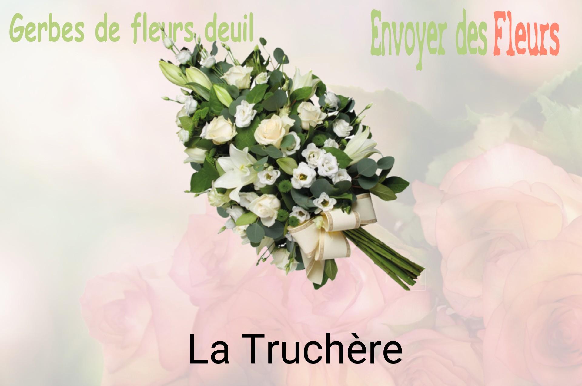 Gerbe de fleurs de deuil livrée à La Truchère